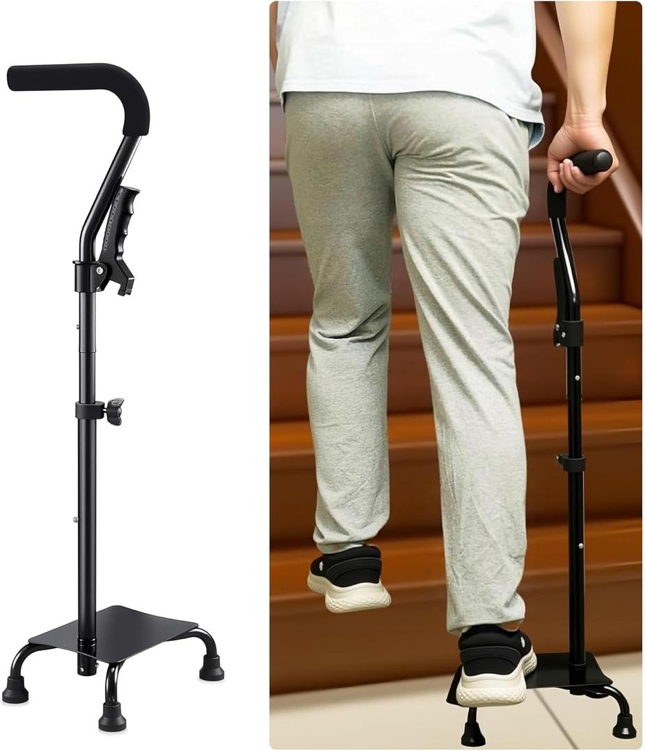 Stair Climbing Assist Cane for Elderly People, Step-Type Stair Walker Stair Walkers for Seniors Stair Lift Stability Cane