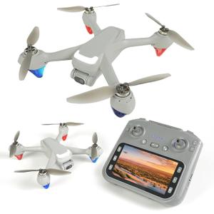 New Upgraded Large Screen Remote Drones with Camera for Adults 4K, Sturdy Drones for Beginners Safe Auto Return Home, Follow Me, Under 250g, with 32GB SD Card, Cool Flash Lights, Waypoint Flight