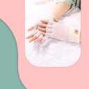 Fingerless Gloves for Women - Winter Knitted Half Finger Gloves for Typing Driving Fingerless Mittens (Pink)