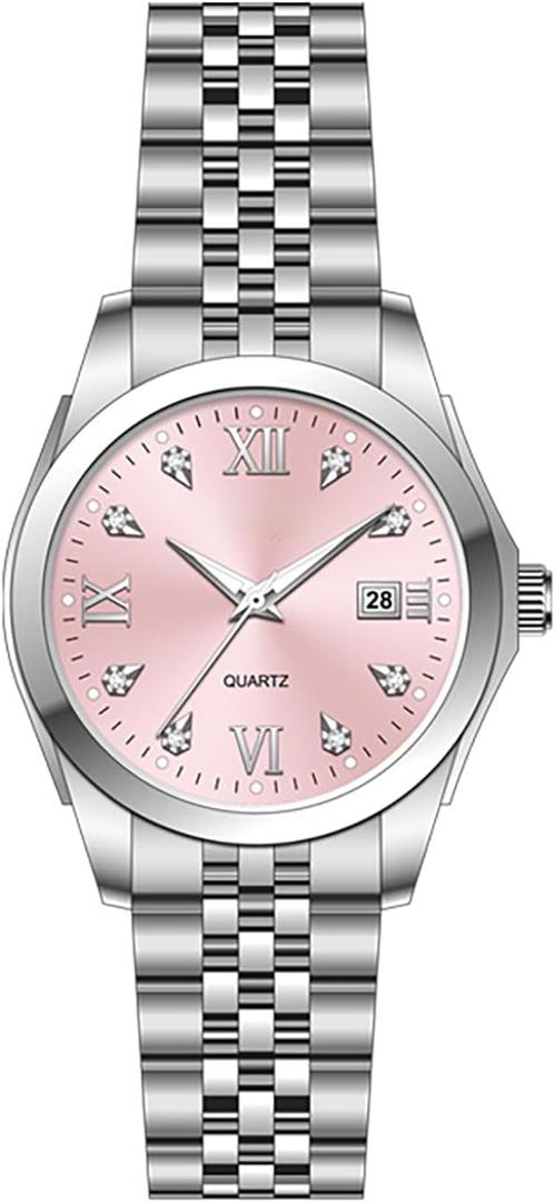 Women's Bracelet Watch Stainless Steel Quartz Watch Luminous Waterproof Watch Business Watches for Women