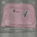 2 Pcs Waffle Makeup Bag Pink Travel Cosmetic Bag Waffle Plaid Make up Pouch with Zipper Aesthetic Toiletry Case Weeding Gifts for Bridesmaid, Women, 2 Styles