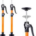 Cabinet Jack for Installing Cabinet Support Rod 3rd Hand Support System Adjustable Support Pole,Extend from 19.29 inch to 43.30 inch,Orange 2 Pack