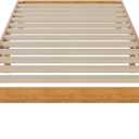 DUMOS Solid Wood Bed Frame, Twin Size Bed Base with Wood Slat Support, Sturdy, Stylish & Noise-Free Design, No Box Spring Needed, Easy Assembly, 12 in Natural Pine