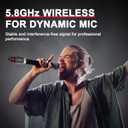 Xvive U35 Dynamic Microphone Wireless System with 5.8GHz XLR Transmitter and Receiver