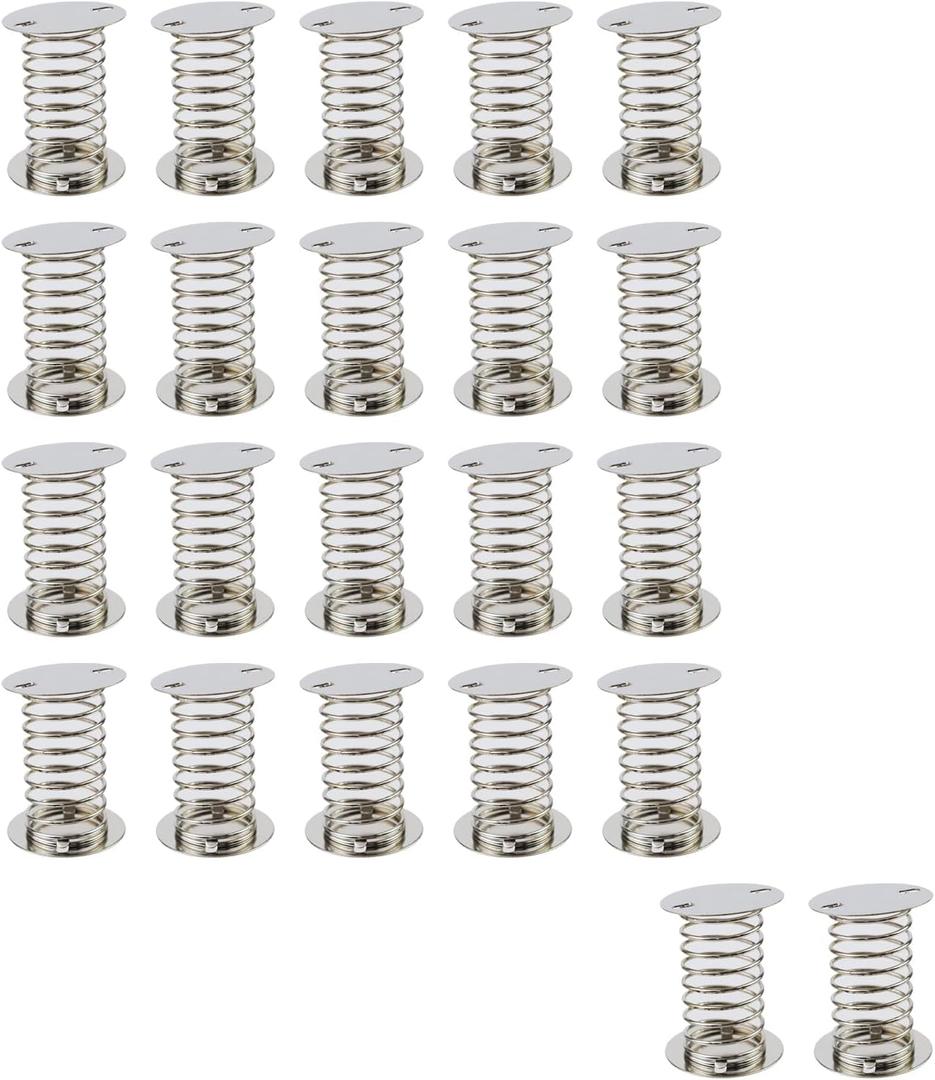 Oedema 22pcs Metal Spring Base 3525mm Spiral Wobbles Spring Compression Springs for Crafts, Gifts, Hand Making Accessories