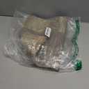 Aofmee Placemats, Placemats Set of 6, Heat Resistant Place Mats, Washable PVC Table Mats, Woven Vinyl Plastic Placemats for Dining Table, Non-Slip Stain Resistant Kitchen Table Placemats Easy to Clean (Gold)