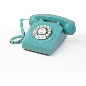 Landline Phones for Home, TelPal Corded Home Phone, Retro Desktop House Phone, Classic Vintage Old Fashion Telephone for Home, Office & Hotel, Red Wired Antique Analog Telephone Gift for Seniors (Blue)