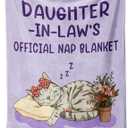 Buioata Mother' Day Daughter in Law Gifts Daughter in Law Birthday Gifts from Mother Future DIL Gifts Funny Wedding, Birthday, Valentines, Mother's Day for Daughters-in-Law Blanket 60"x 50"