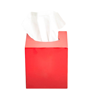 Tissue Box Cover, Red (Pack of 2)