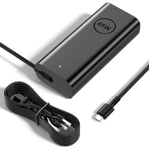 IEFUU Laptop Charger Type C Replacement for DELL 65W Laptop Charger USB C Latitude 7420 3440 3540 5420 5520 5430 5530 7330 7430 5540 5440 7440 5320 7320 Chromebook 3100 XPS 13 AC Adapter Power Cord
