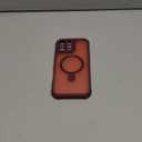 MOCCA Design for iPhone 16 Pro Max Case with Magnetic Invisible Stand [Full Camera Protection] [Compatible with Magsafe] Military Drop Shockproof Translucent Matte Phone Case Cover 6.9",Red