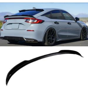 Rear Spoiler Compatible with 2022-2026 Honda Civic Hatchback, Glossy Black Trunk Exterior Duckbill High Kick Tail Deck Lid Wing Lip Splitter Fits EX-L/LX/Sport/Sport Touring