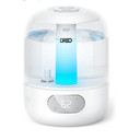 DREO Humidifiers for Bedroom, 3L Top Fill 30H & 26dB Quiet Runtime for Large Room, Cool Mist Ultrasonic Humidifier with Humidity Sensor, Night Light for Home, Baby, Nursery, Plants, New Edition