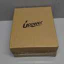 Upower 2.5 inch Inlet 4 inch Outlet Exhaust Tip 2.5" to 4" Exhaust Tailpipe Tips 9" Long Black Weld On 1.2mm Thick Stainless Steel 2 1/2 Inlet Rolled End (Pack of 2)