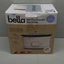 bella 6.0 Qt Programmable Slow Cooker, Ceramic Nonstick Coating, Adjustable Temperature & Cooking Times, Dishwasher Safe Stoneware Pot & Tempered Glass Lid, Tangle Free Cord Wrap, Oatmilk