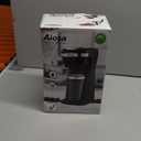 2 in 1 Single Serve Kcup Coffee Maker (6-14Oz), 800W Fast Brew, Compact Design with Reusable Filter, One-Button Auto Shut-Off, Travel Mug Fit, Compatible with K-Cup/Ground Coffee/Tea, Black