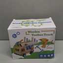 Aliex 38PCS Kids Wooden Truck Tool Set with Toy Drill for Toddlers Ages 3 4 5 6,Montessori STEM Educational Learning Construction Workbench Pretend Play Tool Kit,Birthday Sensory Gift for Boys Girls