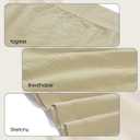 5 x Women's Boyshort Panties Seamless Soft Boy Shorts Underwear Stretch Boxer Briefs 5 Pack (Beige, XL)