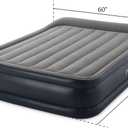 INTEX 64131ED Dura-Beam Plus Deluxe Pillow: Fiber-Tech Twin Size Built-in Electric Pump 16.5in Bed Height 300lb Weight Capacity