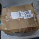 Joybe 300 Pack 5.95x3.25x8 Inch Small White Paper Bags with Handles Bulk, Kraft Paper Gift Bags for Birthday Party Favors Grocery Retail Shopping Business Goody Merchandise Craft Blank Sacks (300pcs)