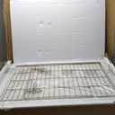 IRIS USA 24" 4-Panel Dog Playpen with Door, 35 x 35 x 24, Puppy Playpen, Dog Play Pen Indoors, Pet Fence, Small Pets, White