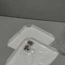 Cosmos 2 Pcs Acrylic Wall Mount Floating Corner Shelves Quarter Round Shower Shelf Hanging Corner Shelves Wall Storage Display Organizer for Bathroom Kitchen Bedroom Living Room (Solid White)