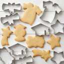 Graduation Cookie Cutters Set of 7, Stainless Steel, Cap Gown Diploma Graduate Star Shapes, for Graduation Celebration Party
