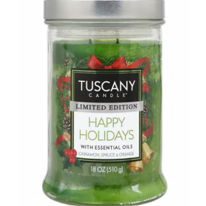 Tuscany Candle Limited Edition 18 0z Happy Holidays