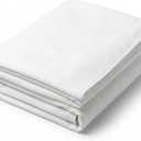 Urban Villa Cotton Thermal Blanket Made from 100% Soft Premium Cotton,Plain Weave, White, Queen (90"x 90"), Perfect for Layering in Bed, Lint Free