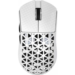 R5Ultra 8K Carbon Fiber Wireless Gaming Mouse with 42,000 DPI -PAW3950 MAX Sensor -Nordic 52840 MCU Chip-39g Ultra-Lightweight -Wired/BT/2.4GHz Wireless Programmable Mice Griptape for PC/Mac(White)