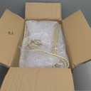 3 Packs Gold Easel Stand for Sign 46'' H Metal Display Easel Heavy Duty Large Poster Stand with Chain Support for Wedding Home Poster Photo Display Art Mirror (Trapezoidal)