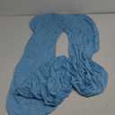 Sasttie Cooling Pregnancy Pillow Cover, 57-inch U Shaped Pregnancy Pillow Case, Fits 55 to 57 Inch Maternity Pillow, Blue (No Pillow Insert)