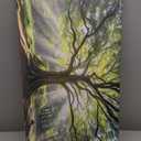 JLXART Canvas Large Art Spring Nature Green Tree Wall Art Framed Forest Artwork for Office Wall Decoration Ready to Hang 20x40inch