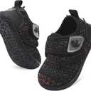 FEETCITY Baby Walking Shoes Barefoot Baby Shoes Infant Sneakers Newborn Crib Shoe Lightweight Flexible Slip On Shoe, Size: 6-12 Months Infant