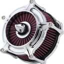 Motorcycle Air Filter for Harley Air Cleaner Davidson Air Intake Cleaners Harley Softail Touring Street Road King Glide Powersports Air Filters C-For Softail 93-15 Dyna Twin Cam 93-17 Touring 93-07Red