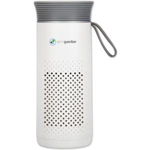 GermGuardian Portable Allergen Air Purifier for Small Spaces with USB Cable, Captures Dust, Pollens, Mold Spores, UV-C Light Helps Reduce Germs, 7 White, AC085