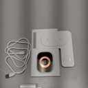 3 in 1 Foldable Charging Station for Apple Products, Wireless Charger for iPhone 17 16 15 14 13 12 Pro Max, Travel Dock Adapter & Light for iWatch Series 11 10 9 Ultra 3/2 SE 3/2,for AirPods 4 3 2 Pro 3/2 (White)