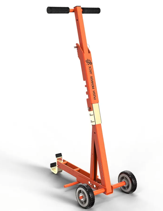 Glosaie Commercial or Push Mower Jack - Lift Most Mower, Even The Zero Turn Mower, 800-Pound Capacity, Portable & Durable - Perfect for Quick Blade Change!