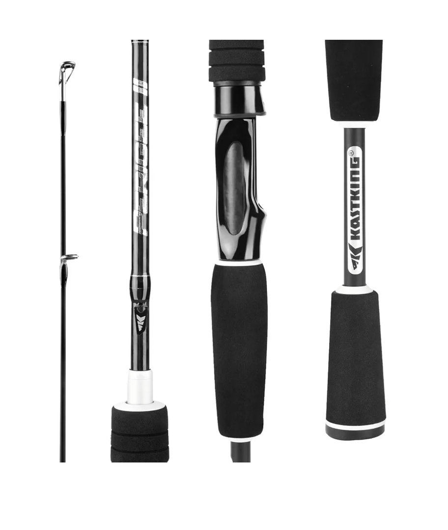 KastKing Perigee II Spinning & Casting Fishing Rods, Fuji O-Ring Line Guides, 24 Ton Carbon Fiber Casting and Spinning Rods - Two Pieces,Twin-Tip Rods and One Piece Rods