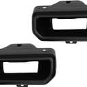 MITZONE Exhaust Tips Bezel Compatible with 2019 2020 2021 2022 2023 2024 Chevy Silverado 1500 GMC Sierra 1500 Gloss Black