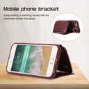 Wallet Case for iPhone 7/8/SE 2020/2022 Leather Clasp Flip Zipper Purse with Shoulder Strap Card Holder Phone Cover for iPhone7 iPhone8 7s 8s i SE2020 SE2022 2/2nd/3/3rd Generation SE2 SE3 Red