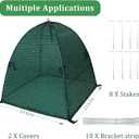 2 Pcs Winter Plant Covers for Snow and Ice Protection, 23.6"x23.6"x23.6"Plant Covers Freeze Protection, Shrub Frost Protector Tents, Protecting Outdoor Plants from Snow Frost Animal