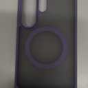 TORRAS Strong Magnetic & Seamless Stand for Samsung Galaxy S26 Ultra Case, Fit for MagSafe, MilGrade Drop Protection, Kickstand for Samsung Galaxy S26 Ultra Case, Translucent Back/Purple Edge