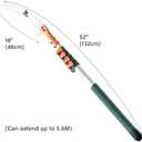 Tree Pruner Pole Saw Manual Extendable Long Tree Pruner Extendable，Pole Pruning Saw 18ft