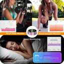 Smart Ring for Women Men, Health Tracker with Heart Rate/Blood Oxygen/Blood Pressure/Sleep Monitoring/Step Counting, IP68 Waterproof Fitness Ring