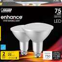 Feit Electric LED PAR30L Bulbs, 75W Equivalent, Dimmable, 3000K Bright White, 750 Lumens, 22 Year Lifetime, E26 Base, PAR30 Flood Lights, Spotlight Bulb,Weatherproof, 2 Pack, PAR30LDM/930CA/2