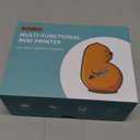 Label Maker Machine, HD Mini Sticker Printer with 7 Rolls Paper, Portable Thermal Print Pod Supports 12-57mm Papers, Bluetooth Pocket Printer for Home, Kitchen, School (Light Pink)