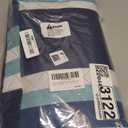 ZAZE Picnic Blankets Beach Blanket, 80''x80'' Extra Large Thick 3-Layers, Sandproof Machine Washable Waterproof Foldable Oversized XL Outdoor Mat, for Camping, Park, Travel, Grass(Blue White Stripe)