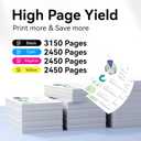 206A 206X Toner Cartridge for HP 206X 206A W2110X W2110A W2111X W2112X W2113X (with Chip) Use with HP Color Laserjet Pro MFP M283fdw M283cdw M283fdn M282nw M255dw Printers - High Yield & (BCMY 4 Pack)