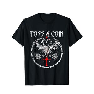Toss A Coin Shirt Wolf Graphic Shirt Mystery Shirts Gamer T-Shirt XL